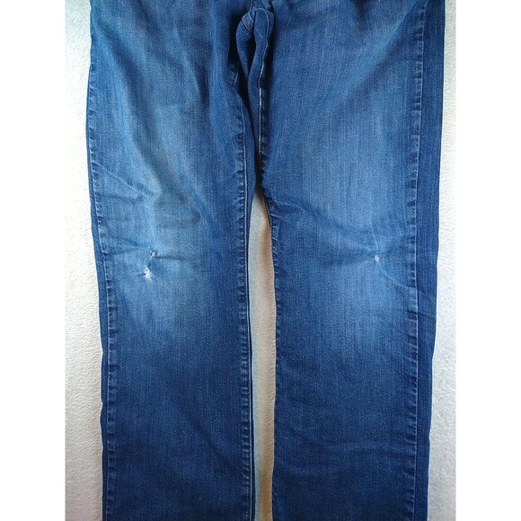 Eddie Bauer Flannel Lined Jeans Men's 36x34 Blue Denim Straight  Fit Medium Wash - Picture 3 of 16